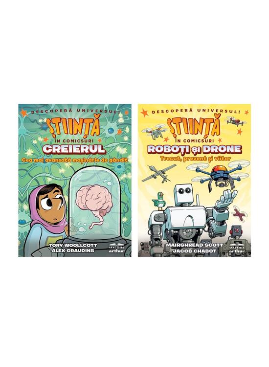 Copertă produs Pachet Știință &icirc;n comicsuri (Roboţi şi drone, Creierul) - gallery big 7