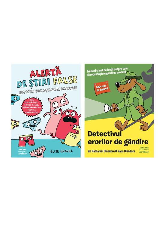 Copertă produs Pachet cărți g&acirc;ndire critică pentru copii (Alertă de știri false, Detectivul erorilor de g&acirc;ndire) - gallery big 6