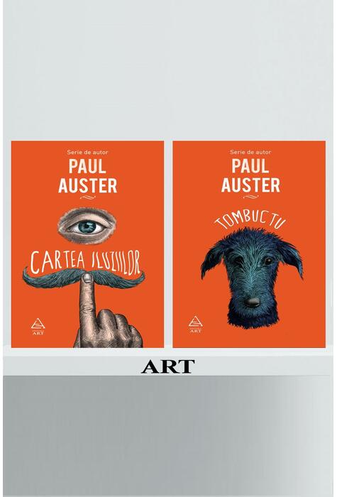 Copertă produs Pachet Paul Auster (Cartea iluziilor,Tombuctu)