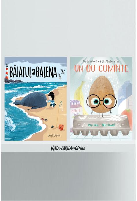 Copertă produs Pachet povești pentru băieți (Băiatul și balena, Un ou cuminte)