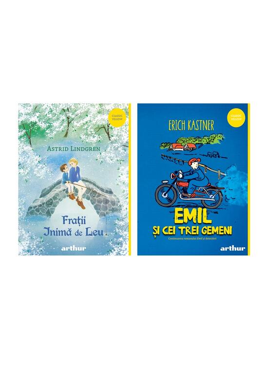 Copertă produs Pachet școlar clasa a IV-a (Emil şi cei trei gemeni, Frații inimă de leu) - gallery big 4