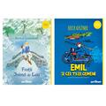 Copertă produs Pachet școlar clasa a IV-a (Emil şi cei trei gemeni, Frații inimă de leu) - gallery small 