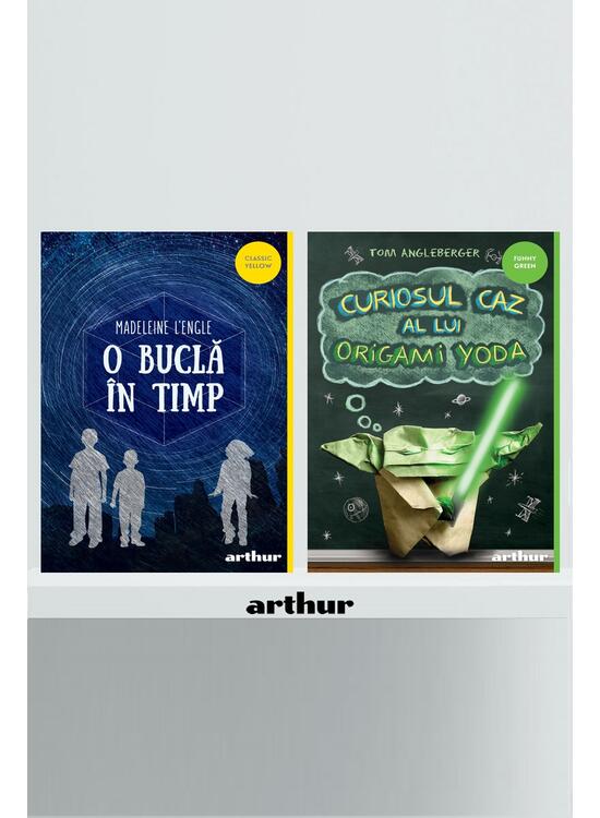 Copertă produs Pachet școlar clasa a III-a(O buclă &icirc;n timp| paperback, Curiosul caz al lui Origami Yoda | paperback) - gallery big 1