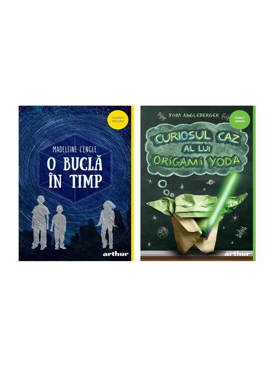 Copertă produs Pachet școlar clasa a III-a(O buclă &icirc;n timp| paperback, Curiosul caz al lui Origami Yoda | paperback) - gallery big 4