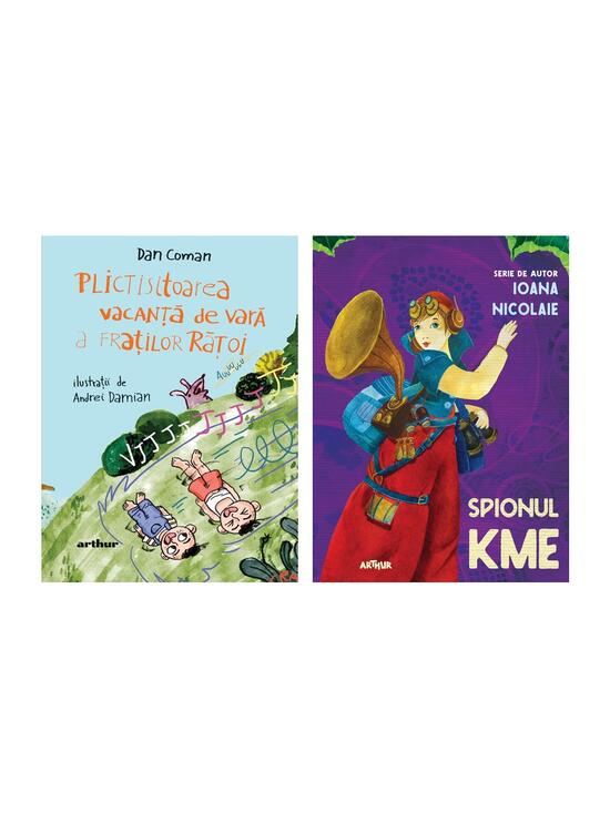 Copertă produs Pachet lecturi pentru 10 ani (Spionul Kme, Plictisitoarea vacanță de vară a fraților Rățoi) - gallery big 4