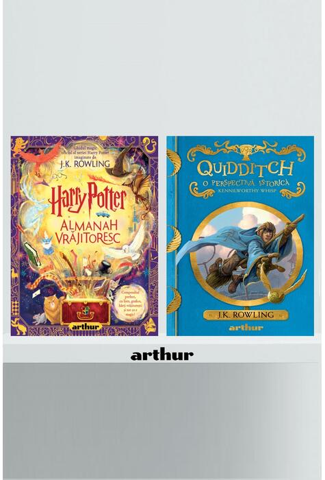 Copertă produs Pachet Harry Potter ( Almanah Vrăjitoresc, Quidditch)