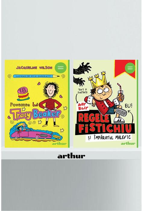 Copertă produs Pachet Funny Green ( Regele Fistichiu,Tracy Beaker)
