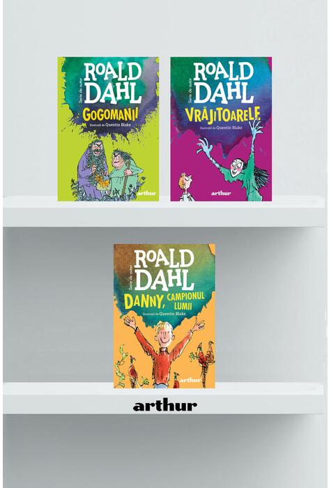Copertă produs Pachet Roald Dahl ( Danny, campionul lumii, Gogomanii,Vrăjitoarele)