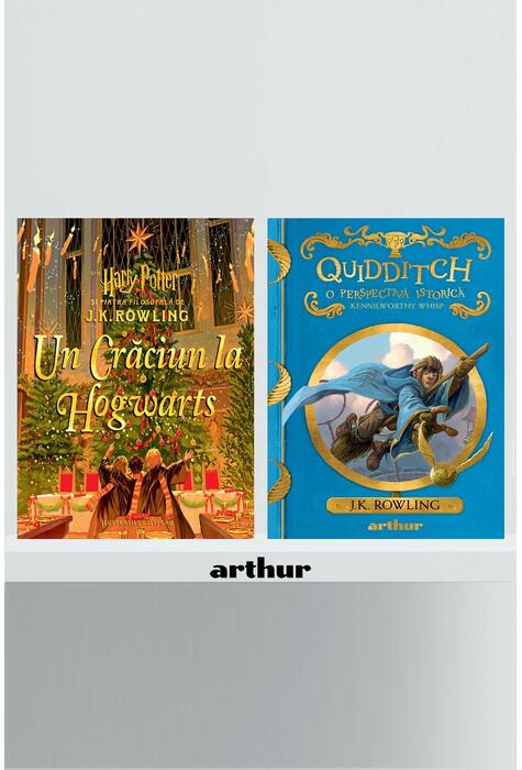 Copertă produs Pachet fan Harry Potter (Crăciun la Hogwarts, Quidditch)