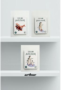 Copertă produs Pachet 3 Puzzle-uri 3D din h&acirc;rtie APOLODOR