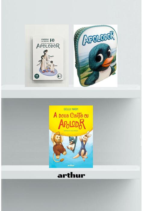 Copertă produs Pachet Apolodor 3-6 ani ( A doua carte cu Apolodor, ghiozdan, puzzle)