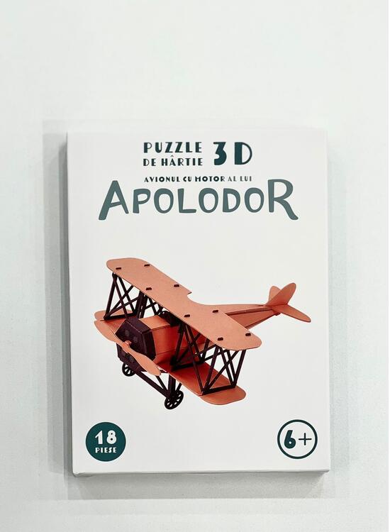 Copertă produs Pachet promo Apolodor pe crestele Carpaților cu Puzzle 3D din h&acirc;rtie: Avionul cu motor - gallery big 2