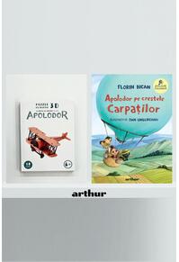 Copertă produs Pachet promo Apolodor pe crestele Carpaților cu Puzzle 3D din hârtie: Avionul cu motor