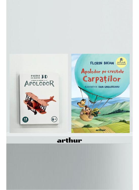 Copertă produs Pachet promo Apolodor pe crestele Carpaților cu Puzzle 3D din h&acirc;rtie: Avionul cu motor - gallery big 1