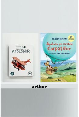 Copertă produs Pachet promo Apolodor pe crestele Carpaților cu Puzzle 3D din h&acirc;rtie: Avionul cu motor
