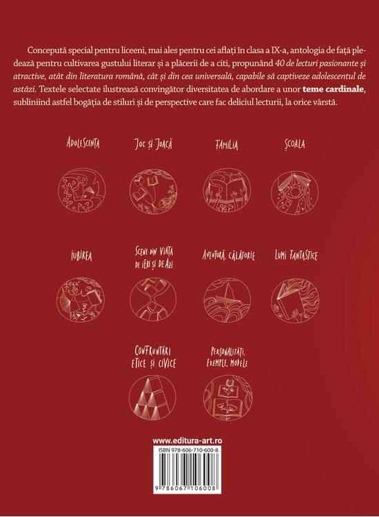 Copertă produs 40 de lecturi pasionante pentru liceu | clasa a IX-a - gallery big 2