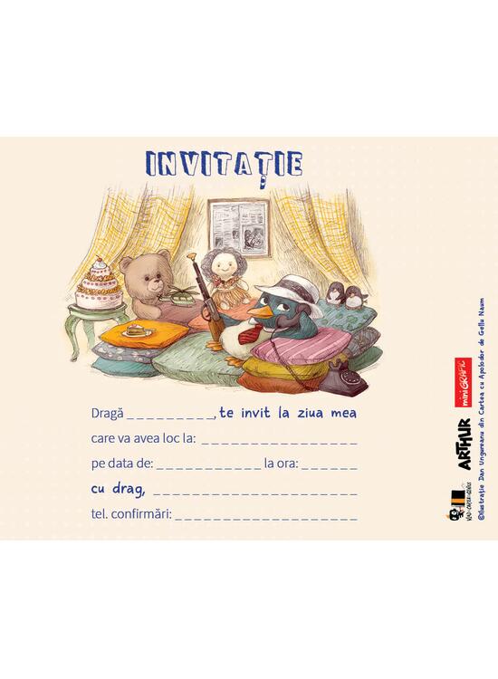 Copertă produs Set de invitații pentru petrecere - Apolodor la telefon - gallery big 1