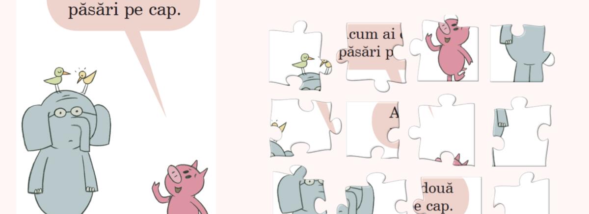 Construiește imaginea puzzle cu Gerald și Porchiță